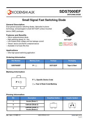 SDS7000EF Datasheet PDF Kodenshi Auk Co., LTD