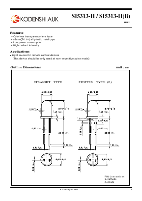 SI5313-H Datasheet PDF Kodenshi Auk Co., LTD