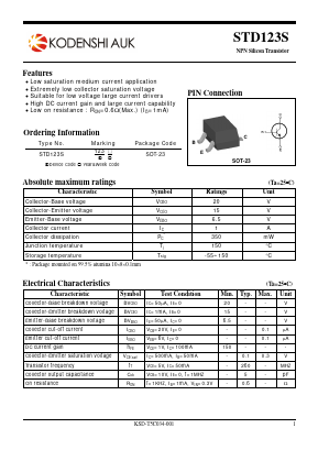 STD123S Datasheet PDF Kodenshi Auk Co., LTD