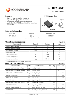 STD123ASF Datasheet PDF Kodenshi Auk Co., LTD