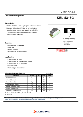 KEL-5315C Datasheet PDF Kodenshi Auk Co., LTD