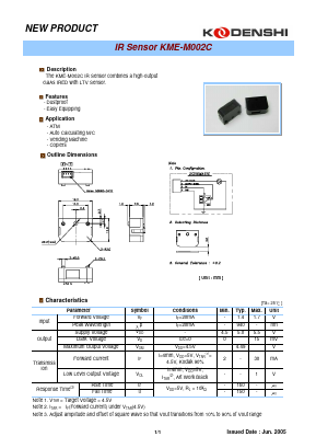 KME-M002C Datasheet PDF Kodenshi Auk Co., LTD