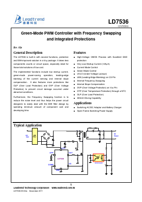 LD7536GN Datasheet PDF Leadtrend Technology