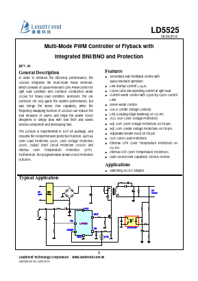 LD5525GL Datasheet PDF Leadtrend Technology