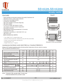 SS10U200 Datasheet PDF Shanghai Leiditech Electronic Technology Co., Ltd