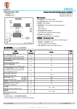 DSK23L Datasheet PDF Shanghai Leiditech Electronic Technology Co., Ltd