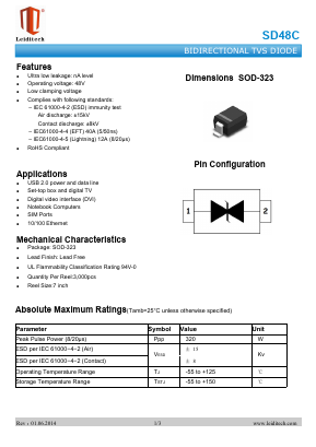 SD48C Datasheet PDF Shanghai Leiditech Electronic Technology Co., Ltd