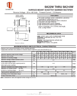 SK27W Datasheet PDF Shanghai Leiditech Electronic Technology Co., Ltd