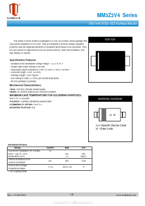 MM3Z10V Datasheet PDF Shanghai Leiditech Electronic Technology Co., Ltd