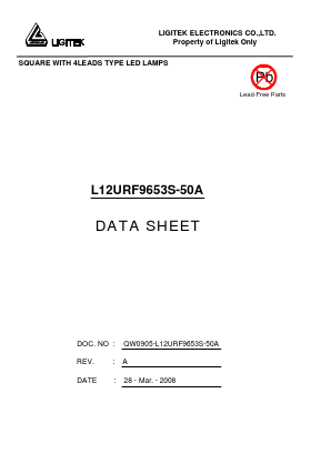 L12URF9653S-50A Datasheet PDF LIGITEK electronics co., ltd.