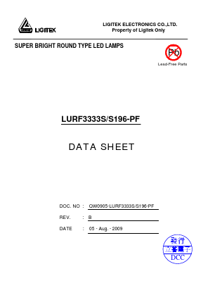 LURF3333S/S196-PF Datasheet PDF LIGITEK electronics co., ltd.