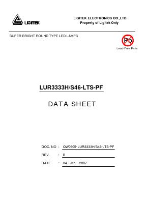 LUR3333H-S46-LTS-PF Datasheet PDF LIGITEK electronics co., ltd.