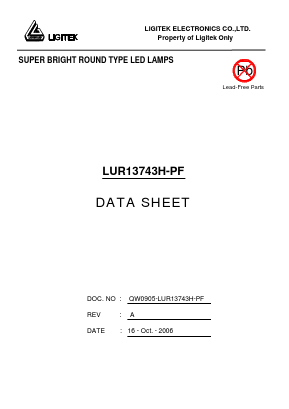 LUR13743H-PF Datasheet PDF LIGITEK electronics co., ltd.