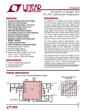 LTM4616 Datasheet PDF Linear Dimensions Semiconductor