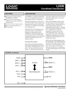 L2330QC20 Datasheet PDF LOGIC Devices Incorporated
