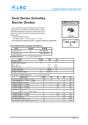 LBAT54CLT1G Datasheet PDF Leshan Radio Company,Ltd