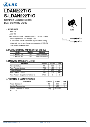 S-LDAN222T1G Datasheet PDF Leshan Radio Company,Ltd