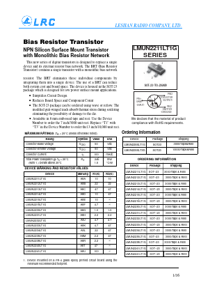 LMUN2214LT1G Datasheet PDF Leshan Radio Company,Ltd