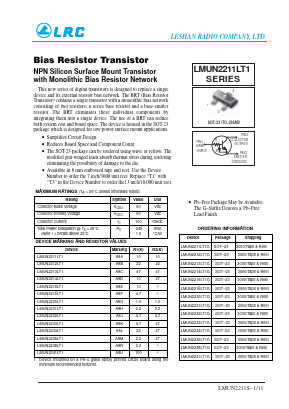 LMUN2214LT1G Datasheet PDF Leshan Radio Company,Ltd