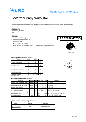 L2SA2030M3T5G Datasheet PDF Leshan Radio Company,Ltd