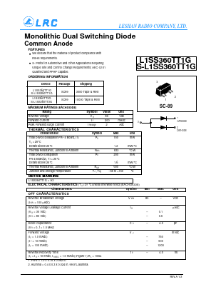 L1SS360TT1G Datasheet PDF Leshan Radio Company,Ltd