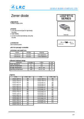 LEDZ6.2BT1G Datasheet PDF Leshan Radio Company,Ltd