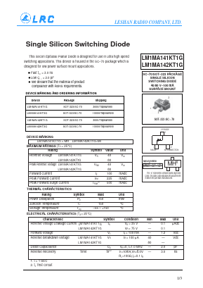 LM1MA141KT1G Datasheet PDF Leshan Radio Company,Ltd