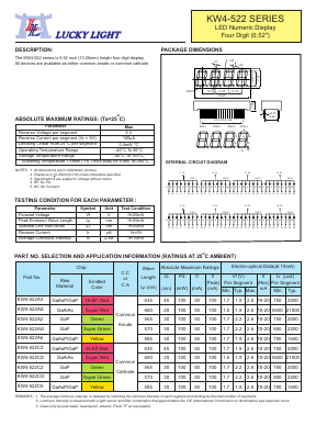 KW4-522 Datasheet PDF Lucky Light Electronic