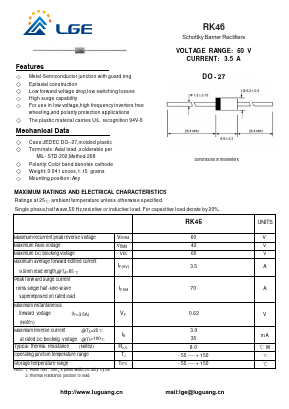 RK46 Datasheet PDF Shenzhen Luguang Electronic Technology Co., Ltd