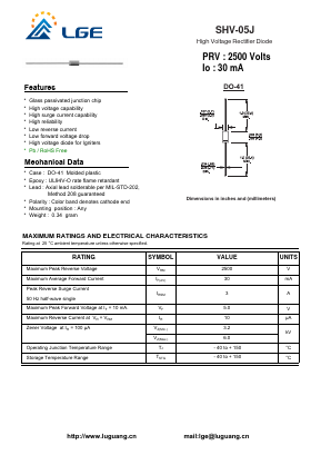 SHV-05J Datasheet PDF Shenzhen Luguang Electronic Technology Co., Ltd