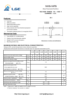 1A2G Datasheet PDF Shenzhen Luguang Electronic Technology Co., Ltd