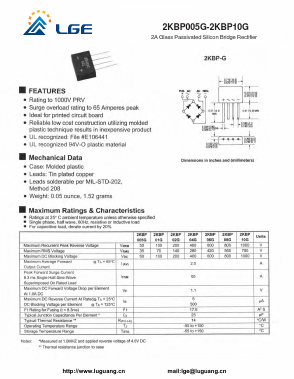 2KBP01G Datasheet PDF Shenzhen Luguang Electronic Technology Co., Ltd