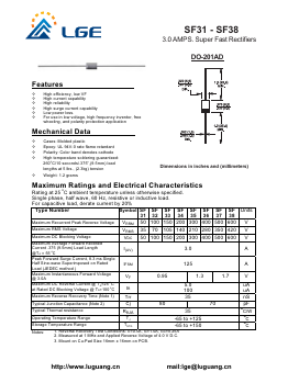 SF31 Datasheet PDF Shenzhen Luguang Electronic Technology Co., Ltd