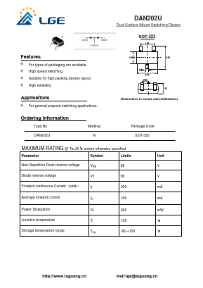 DAN202U Datasheet PDF Shenzhen Luguang Electronic Technology Co., Ltd