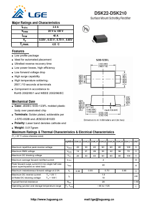 DSK23 Datasheet PDF Shenzhen Luguang Electronic Technology Co., Ltd