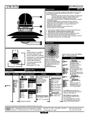 SR150 Datasheet PDF Lumins Inc.