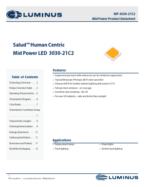 MP-3030-21C2-30-90 Datasheet PDF Luminus, Inc