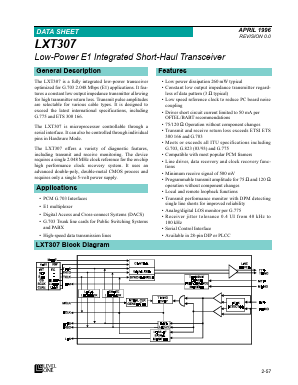 LXT307NE Datasheet PDF Level One