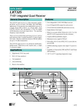 LXT325 Datasheet PDF Level One