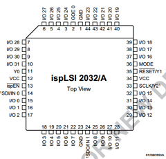 ISPLSI2032A-180LJ Datasheet PDF Lattice Semiconductor