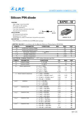 BAP65-02 Datasheet PDF Leshan Radio Company