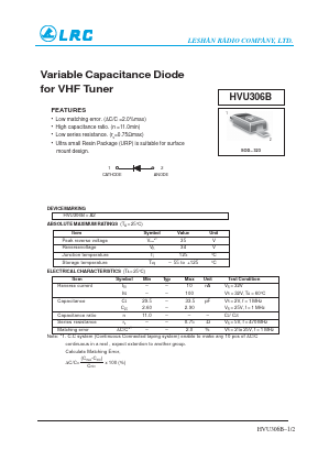 HVU306B Datasheet PDF Leshan Radio Company