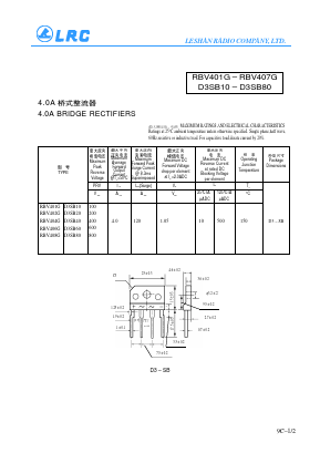 D3SB80 Datasheet PDF Leshan Radio Company