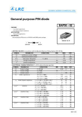 BAP50-02 Datasheet PDF Leshan Radio Company