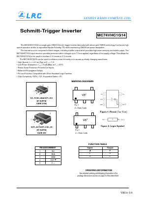 MC74VHC1G14 Datasheet PDF Leshan Radio Company