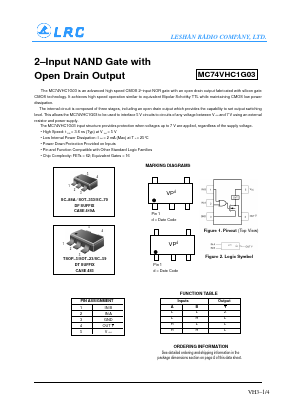 MC74VHC1G03 Datasheet PDF Leshan Radio Company