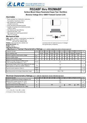 RS2ABF Datasheet PDF Leshan Radio Company