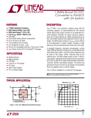 LT1935 Datasheet PDF Linear Integrated System