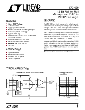 LTC1659 Datasheet PDF Linear Technology