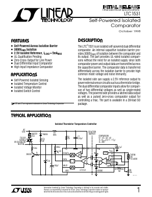 LTC1531CSW Datasheet PDF Linear Technology